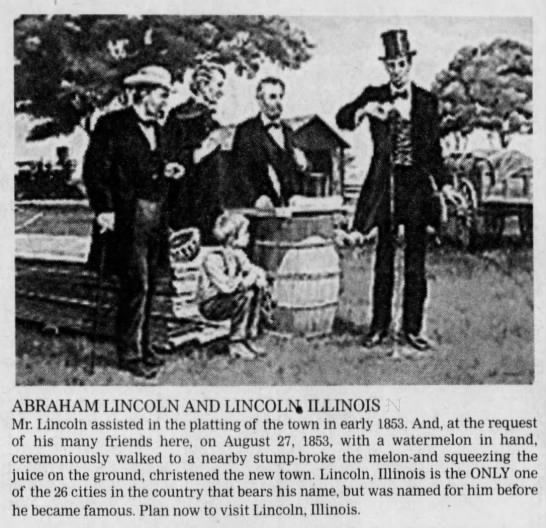 Abraham Lincoln and Lincoln, Illinois